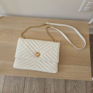 White Quilted Shoulder Bag